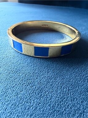 J. Crew striped enamel hinge bracelet